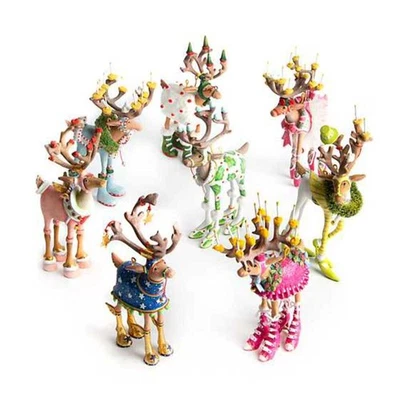 QUIRKS! MINI Dash Away Reindeer Ornaments SOLD INDIVIDUALLY by Patience Brewster