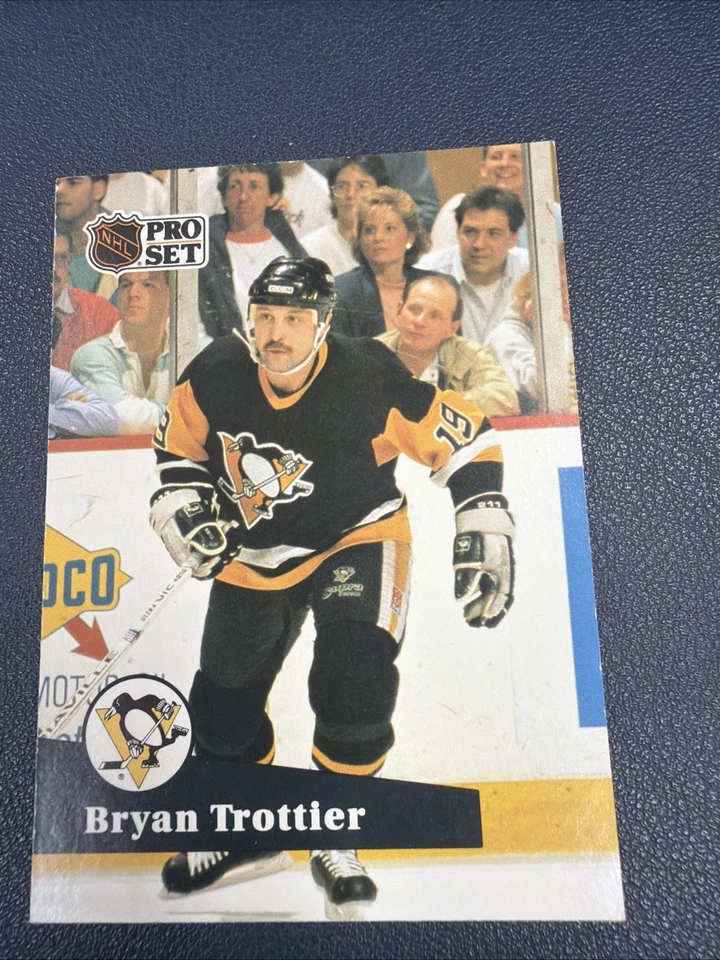 Bryan Trottier 1991-92 Pro Set #192 Pittsburgh Penguins - Image 1 of 2
