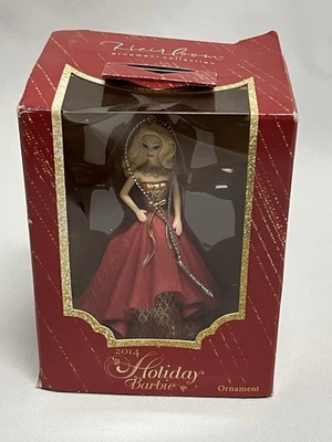 2014 American Greetings Holiday Barbie Ornament Red Dress - Image 1 of 4