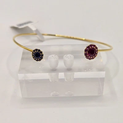 BRACELET IN 18K YELLOW GOLD SAPPHIRES & RUBY DOPPIO ALLIUM KRAINZ - Image 1 of 4