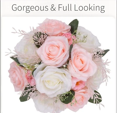 10 piezas Centros de mesa de boda bola de flores - Ramo de bolas de rosas ROSA 24 cm Foto 1 de 4