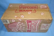 a Box of 500 Popcorn Bags, 1.5oz Bags