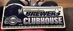 Milwaukee Brewers Clubhouse Locker Room Sign 1998 Wincraft Vintage New 19x8 - Picture 1 of 1