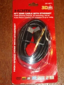 3D Calidad Premium 6ft HDMI Cable w/ Ethernet-Audio Return 1440p ResolutionRD-14 - Picture 1 of 2