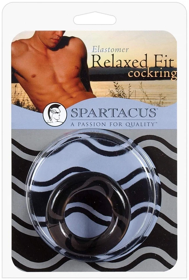 Espartaco Elastómero RIng Negro Fuerte y Flexible Libre de Ftalatos Lubricante Compatible Foto 1 de 1