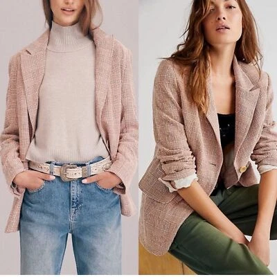 Blazer Bowie Free People nuevo sin etiquetas en peine marfil Foto 1 de 4