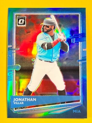 2020 Panini - Donruss Optic Baseball Jonathan Villar #144 /50 Carolina Blue Holo - Image 1 of 2
