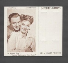 JACK BENNY & ANN SHERIDAN - DINKIE GRIPS SERIES 6 - WARNER BROS. FILMS - 1949