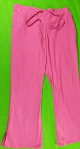 Cherokee 4101 pink women's elastic waist drawstring scrub bottom size M 34+W 29L - Picture 1 of 5