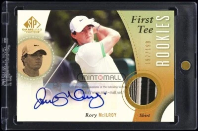 2014 SP Game Used #56 Rory McIlroy Shirt RPA Rookie SHIRT PATCH AUTO RC /199 - Image 1 of 2