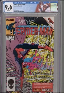 Web of Spider-Man #6 CGC 9.6 1985 Marvel Comics John Byrne Cover Custom Label - Bild 1 von 2
