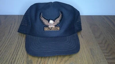 Rara gorra de colección Harley Davidson Eagle en la parte delantera Snapback Truckers con licencia Z85 Foto 1 de 4