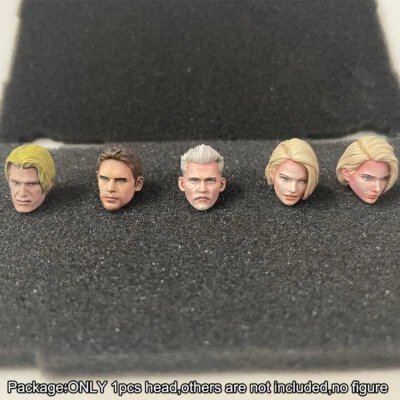 Premium 1/18 Johnny Depp / Dolph Lundgren Head Sculpt For 3.75" Figure - Image 1 of 2