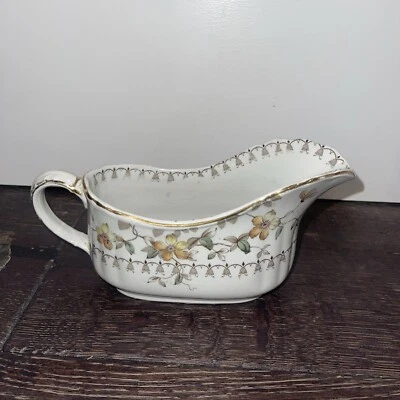 "Antiguo barco de transferencia marrón Wedgwood & Co HERO Gravy de 8"" por 4"" de alto" Foto 1 de 4