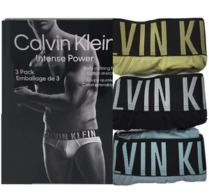 Calvin Klein Intense Power Men Cotton Stretch Hip Brief 3- Pack, Multicolor, Sm - Picture 1 of 4