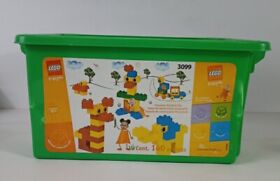 Lego Duplo #3099 Complete Set Of 140 Pieces W/ Storage Container Preschool + ext