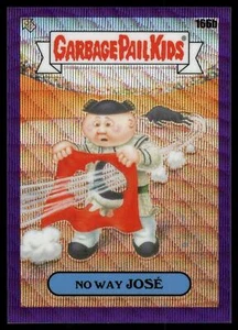Cubo de basura cromado Topps Kids 2021 serie 4 No Way José Purple Wave/250 #166b - Imagen 1 de 2
