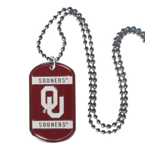 Oklahoma Sooners Dog Tag Necklace - NCAA - Image 1 of 1