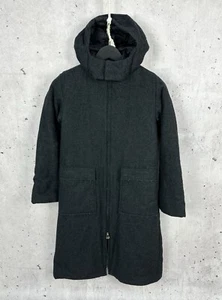 Diesel Vintage Disstressed Patch Pocket Wool Grey Zip Long Hooded Jacket Size L - Bild 1 von 12