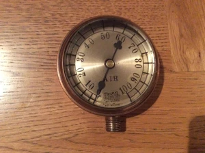 Ashton Valve Co. Air gauge circa 1908 similar to that used on White Steam Cars - Picture 1 of 3