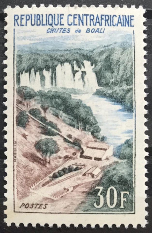 República Centroafricana #YT30 MNH 1963 Boali Falls [28] Foto 1 de 1