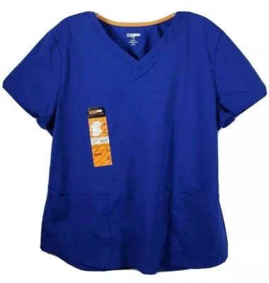 Scrubstar Pullover Uniforme Top Camisa Unisex Cuello en V Eléctrico Azul Elastizado 3XL/3XG Foto 1 de 4