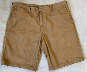 Duluth Trading Shorts Mens 42 Brown Flex Ballroom Khakis Relaxed Fit 11" Inseam - Picture 1 of 13