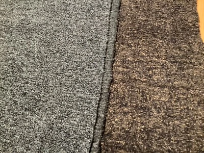 2 x Boucle Stoff Kleiderstoff blau oder dunkelblau je  B 150 cm x 105 - Bild 1 von 4