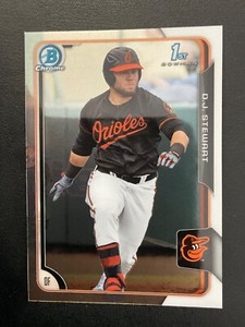 DJ Stewart 2015 1st Bowman Draft Chrome Card #146 New York Mets