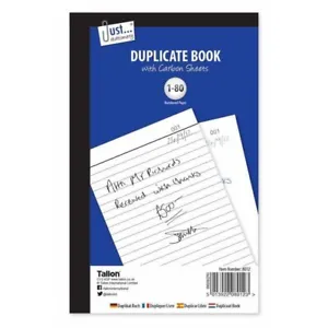 Duplicate Book Carbon Sheet A5 Invoice Receipt 80 Pages Office Sales Business - Picture 1 of 7