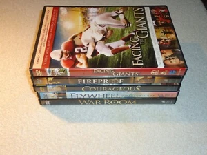 Courageous, Facing the Giants, Fireproof, Flywheel, War Room 5 DVD Widescreen - Foto 1 di 3