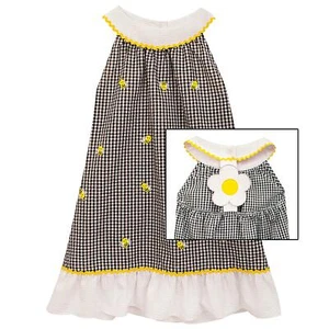 12Months Emily Rose WhiteYellow Black Embroidery Honey Bee 2 Piece Set - Picture 1 of 1
