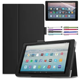 For Amazon Fire HD 11" 10" 8" 7" 2024/2023/2022 Leather Stand Tablet Cover Case - Picture 1 of 27