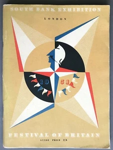 [Festival de Gran Bretaña] Programa de Exposiciones South Bank H.M. Oficina de Papelería 1951 - Imagen 1 de 12