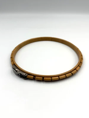 Vintage Wood Bead Latch Lock Tension 6" Embroidery Hoop, HTF - Image 1 of 4