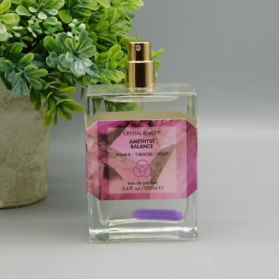 Crystal Beauty Amethyst Balance Eau de Parfum spray 3,4 oz novo sem tampa - Imagem 1 de 4
