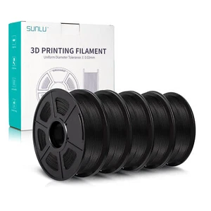 SUNLU 5×1KG PLA Matte PLA+ PLAMETA PETG SILK ABS 3D Filament Combo - Picture 1 of 103