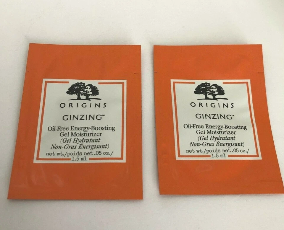 2 x Origins Ginzing Gel Hidratante Energía Sin Aceite 0.05 oz / 1.5 ml EA Foto 1 de 1