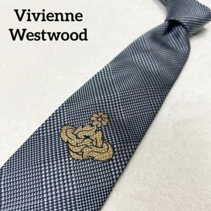 Vivienne Westwood Tie Polka Dots Lattice Orb Rare Authentic - Picture 1 of 10