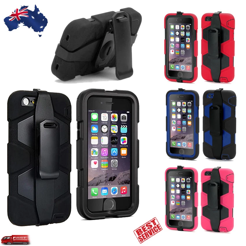 Heavy Duty Tough Case with Belt Clip for iPhone 6 6 Plus 6s 6s Plus - Image 1 of 1
