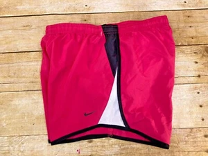 NIKE SHORTS YOUTH L RUNNING 4" BUILT IN PANTY PINK WHITE MESH ACCENT ⭐️MINT⭐️ - Picture 1 of 8