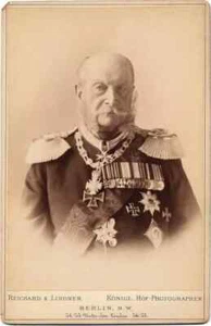 Cabinet Portrait of Emperor Wilhelm I of Germany 1885c Richard & Lindner Berlin - Foto 1 di 1
