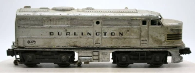 Post War Lionel Chassis & Wheels, Shell KMT Burlington 2716 O Gauge 1:48 Scale - Image 1 of 4