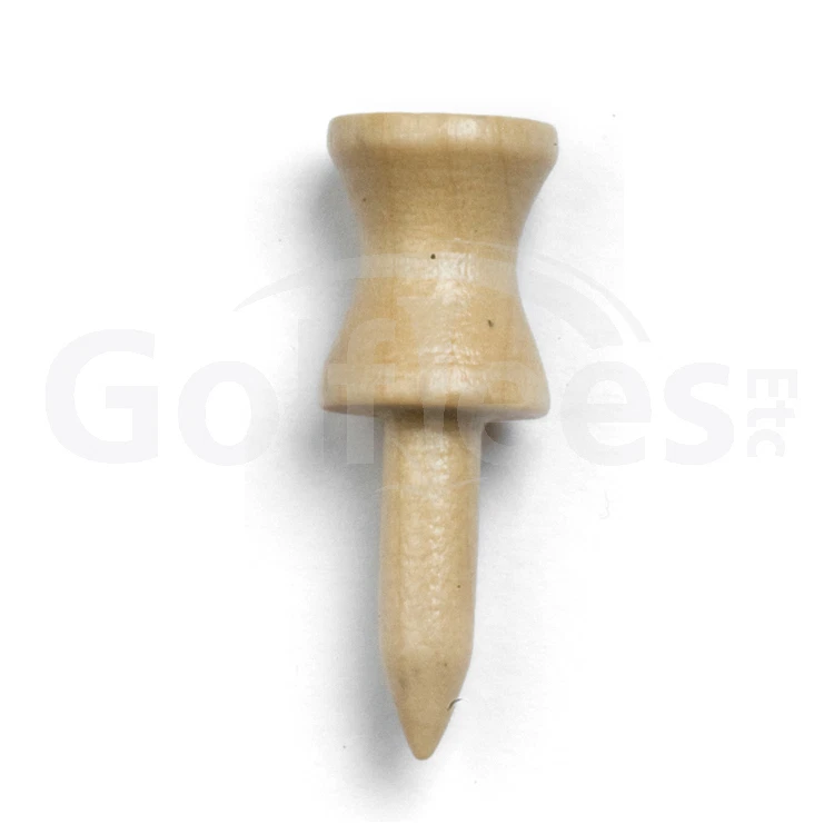 100 x 1 1/4" Step Down Golf Tees - NATURAL (1 x Bag of 100) - Image 1 of 1