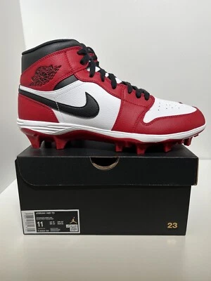Botines de fútbol Jordan 1 Mid TD Chicago para hombre talla 11 ¡NUEVOS! Foto 1 de 4