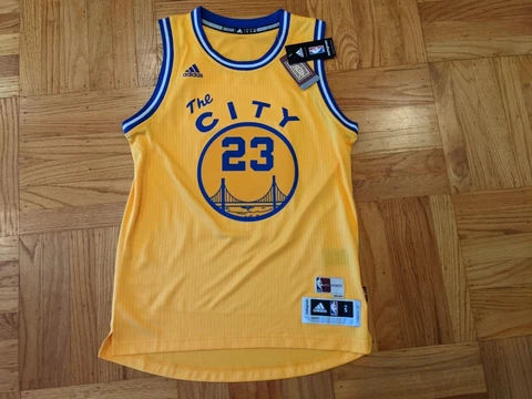 ADIDAS GOLDEN STATE WARRIORS HARDWOOD CLASSICS JERSEY DRAYMOND GREEN sz S SMALL Cover