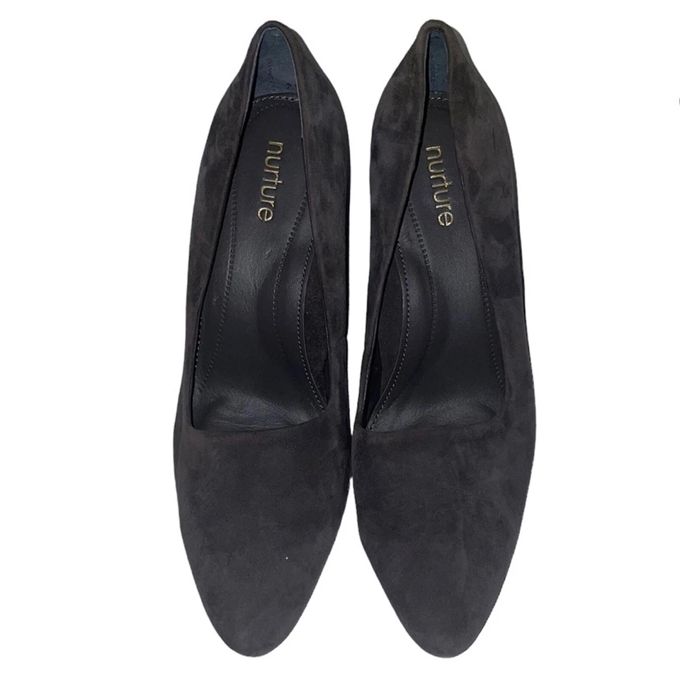 Zapatos de tacón de gamuza gris Nurture talla 7,5 Foto 1 de 4