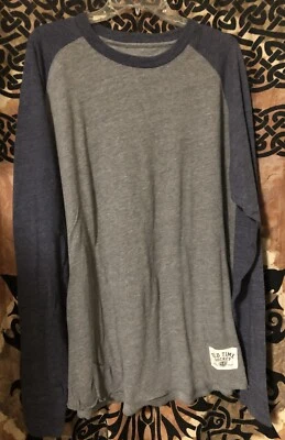 Old Time Hockey Long Sleeve Blue and Gray T-Shirt Mens XL - Image 1 of 2