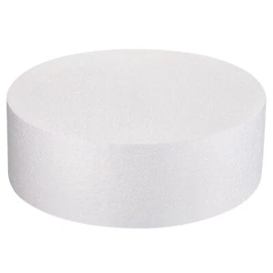 Round Foam Cake Dummy 4 Inch x 10 Inch Circle Dummy Cake Set for Wedding Cake... - Picture 1 of 4