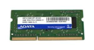 ADATA 2GB 1RX8 PC3-12800S-11 DDR3 1600 CL11 AM1U16BC2P1-B1AH Laptop Ram Card - Picture 1 of 8